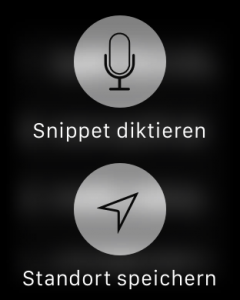 SnipNotes auf Apple Watch