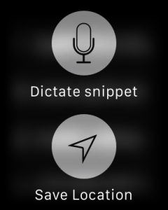 SnipNotes on Apple Watch