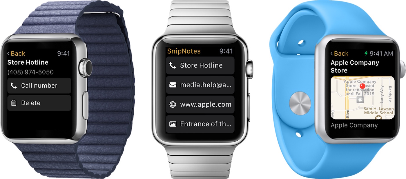 SnipNotes for Apple Watch